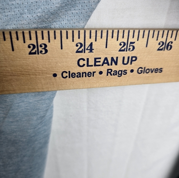 Nike Light Blue Dri-FIT Pullover Quarter Zip Long Sleeve Shirt Sz XL - Picture 9 of 10